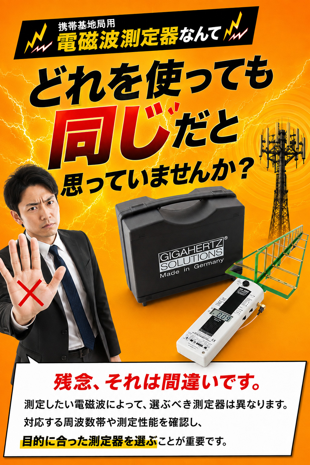 デジタル高周波解析装置簡易型測定モデル電磁波測定器 HF-32D (ドイツ